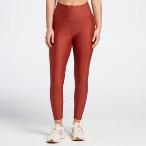 CALIA Medium Women's Energize High Rise Pintuck Leggings in Rust